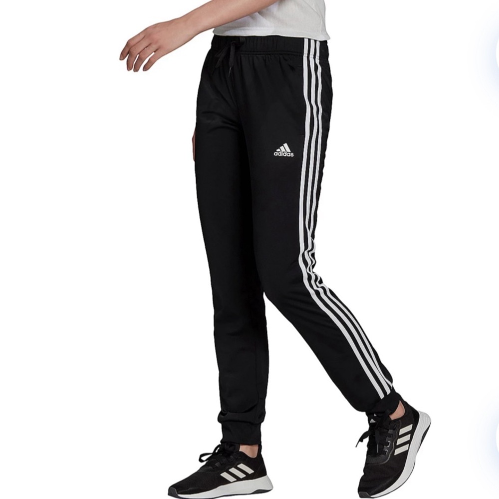 adidas Youth Warm-Up 3-Stripes Tricot Joggers